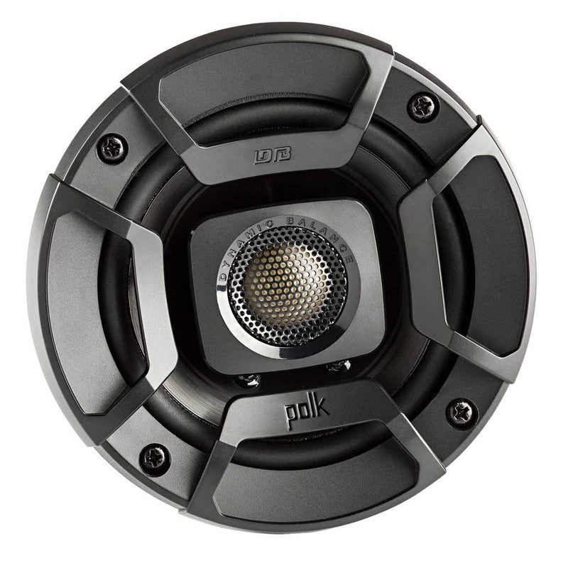 Polk Audio DB402 DB+ Series 4 Inch Speakers Car Audio with Marine Certification, Car Coaxial Speakers, Black - Image 2